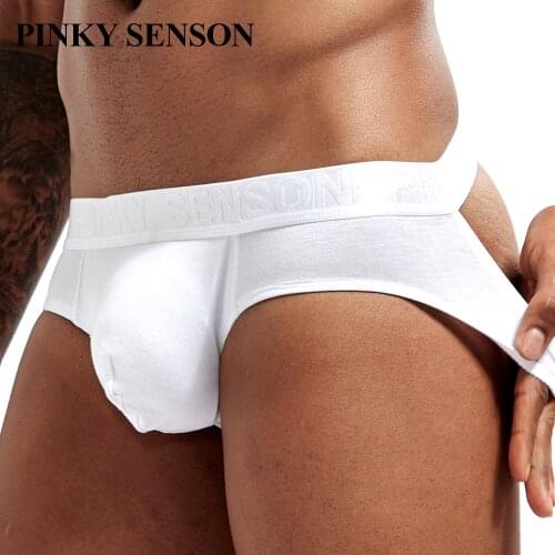PINKYSENSOM Brand Men Jockstraps Modal Sexy Male Backless Buttocks Tanga Hombre G-string Thongs Mens Jock Straps Gay Underwear