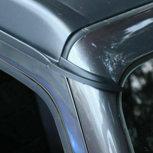 2Pc Car Roof Side Water Rain Gutter Extension For Jeep Wrangler JL 2018-2020