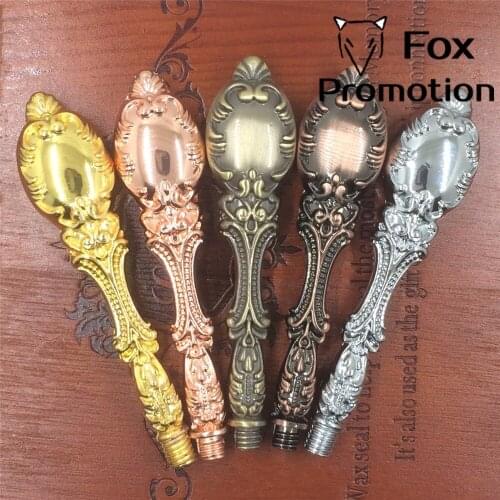 Vintage Peacock metal Wax sealing stamp, Only metal Handle, league DIY gift ancient seal stamp,5 color High quality