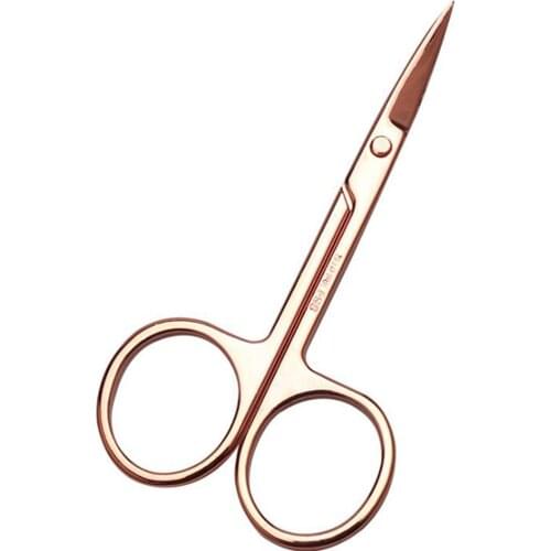 1PC Stainless Steel Eyebrow Scissor Trimmer Eye Brow Eyelashes Nose Hair Scissor Manicure Scissors Cutter Nail Makeup Tools