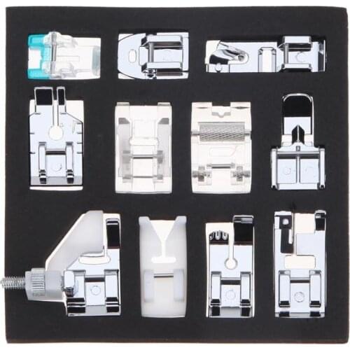 11Pcs Stainless Steel Sewing Machine Presser Foot Feet For Brother Singer Janome DIY Domestic Home Sewing Accessories