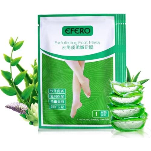 Removable Dead Skin Foot Mask Skin Smooth Feet Mask Exfoliating Foot Socks for Pedicure Foot Care Moisturizing Sock EFERO 20Pair