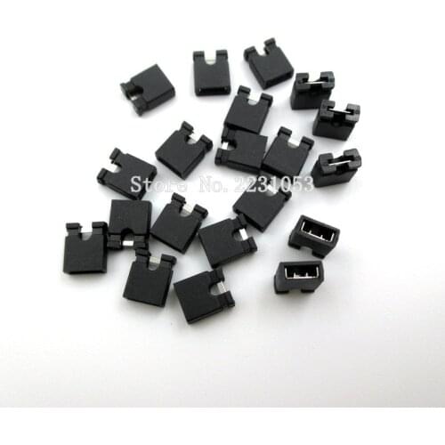 200PCS/LOT 2.54mm Standard Circuit Board Jumper Cap Shunts Short Circuit Cap New