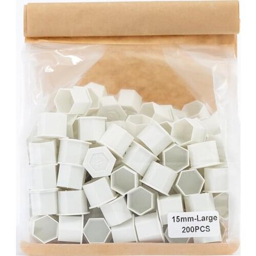 200 Pcs/Bag Biodegradable Disposable Tattoo Ink Caps PLA Recyclable Cups For Tattoo &Permanent Makeup Pigment Small Medium Large