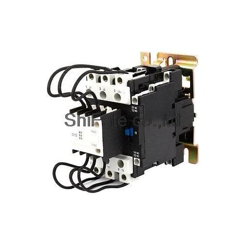 220V 50/60Hz Coil Voltage 3P 2NO+1NC Changeover Capacitor AC Contactor CJ19-63