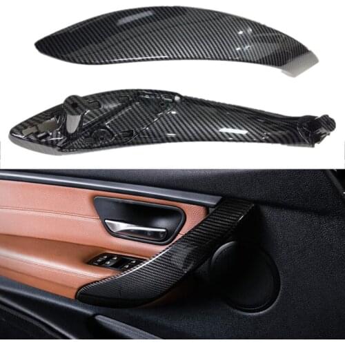4Pcs Car Interior Asseccories Door Handle Inside Outer Cover Trim For BMW 3 4 Series F30 F31 F32 F33 F34 F35 F36 3GT 2012-2018