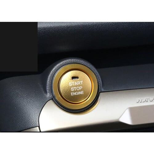 Lsrtw2017 for Haval F7 F7X interior details accessories car engine start stop button trim ring h9 h6 2017 2018 2019 2020 2021