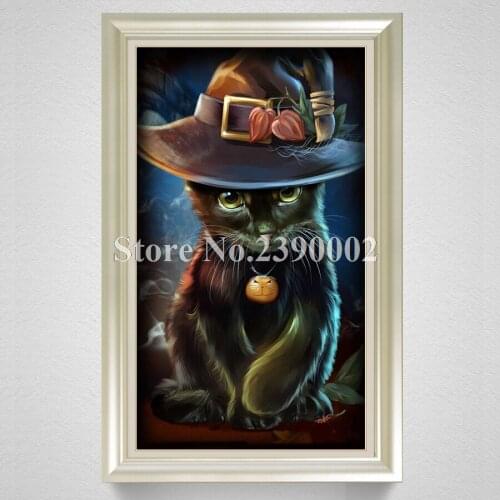 5D Diy Diamond Painting Skull Witch Pumpkin Cross Stitch Halloween Needlework Home Decorative Full Diamond Embroidery Mosaic