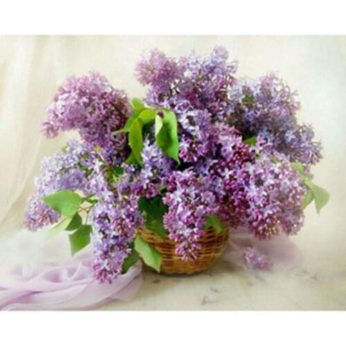 5D Diy Diamond Painting Lavender Kits Diamond Embroidery Cross Stitch Home Decoration Painting Home Decor Label JX567