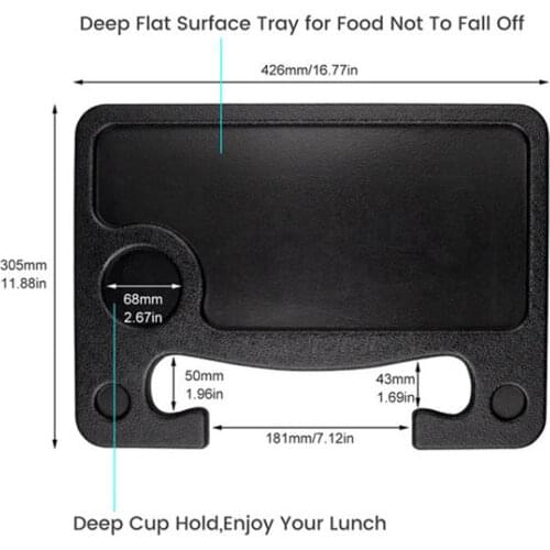 Car Steering Wheel Tray Desk Laptop Computer Table Drink Holder for Tesla