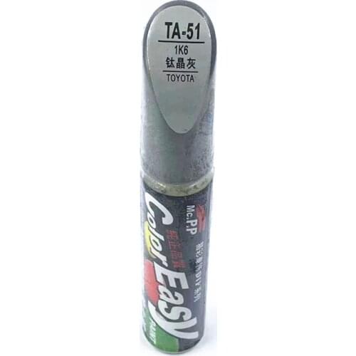 Car scratch repair pen, auto paint pen silver color TA-51 for Toyota Vios Corolla Reiz vois highlander Crown RAV4 Camry Yaris