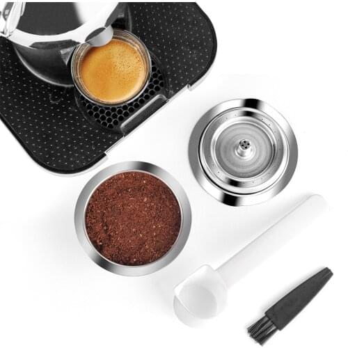 4 Generation 230ML For Nespresso Vertuolin Coffee Capsule Stainlees Steel Coffee Filter Pod Rich Crema Espress Pod for Delonghi