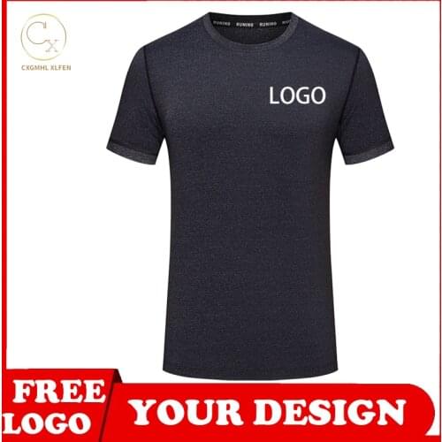 Summer Mens T-shirt Pure Cotton Multicolor Round Neck T-shirt Combed Siro Spin Top High-end Customized Logo Printing Brand Text