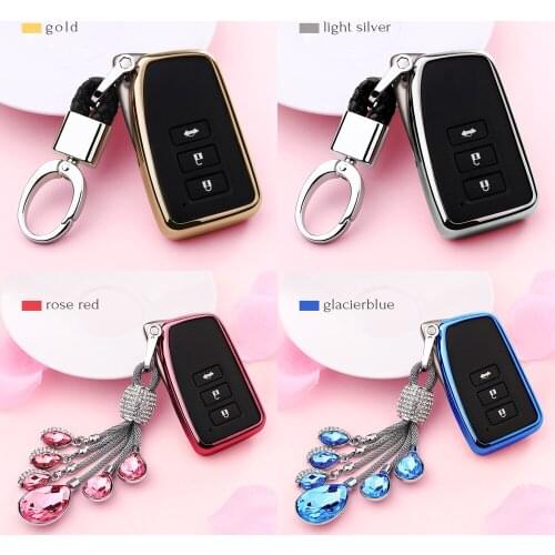 Mini Key Bag Key Holder Keychain Girl Boy Fashion Gift For Lexus RX200t NX200 ES250 ES300h Crystal Pendant Key Cover Key Case