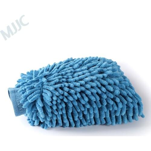 MJJC Soft Car Cleaning Glove Standard Double Sides Chenille Microfiber Wash Mitt Valeting Mitt Chenille Car Body Window