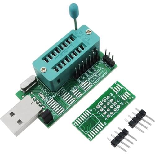 10pcs Ch341a 24 25 reprogrammed dvd router BI0 s brush multifunctional usb programmer