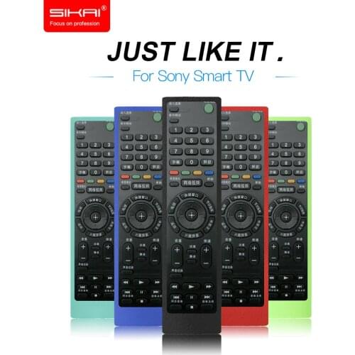 SIKAI Soft Silicon Case For Sony Remote Control TV Case Protective Skin For Sony RMF-TX200C RMT-TX100 Smart TV Remote Controller