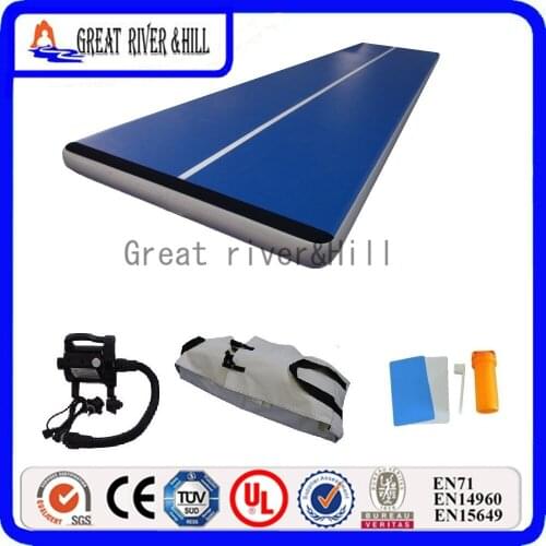 Great river hill home gym mat inflatable air track cheerleading mat 9m x 2m x 0.2m for sale