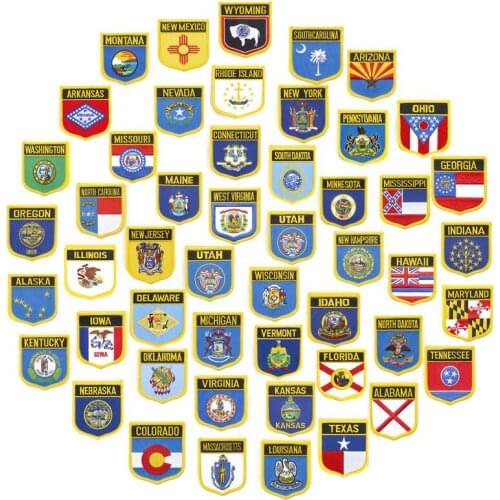 UK United Jack Flag Patch Jacket Denim Clothing Patches Embroidery Iron on Country Flag Badge Backpack Flag Badges