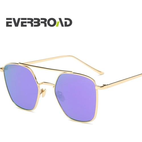 Newest Butterfly Lady Style Sunglass New Star Brand EVERBROAD Macarons Purple Lens EV2702