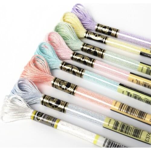 NEW Light Effects Floss Metallic Floss Cross Stitch Embroidery Thread 8 meters each Skein DMC and Sullivans brands different