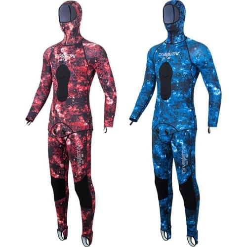 New 0.5MM Camouflage Quick-drying Sunscreen Spearfishing Wetsuit Split Fishing And Hunting Surfing Diving Suit For Men