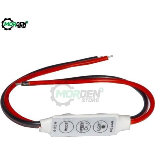 12V DC 3 Keys Single Color LED Light Dimmer Controller Switch For 5050 3528 5630 5730 3014 Led Strip Lamps Bulb Lighting