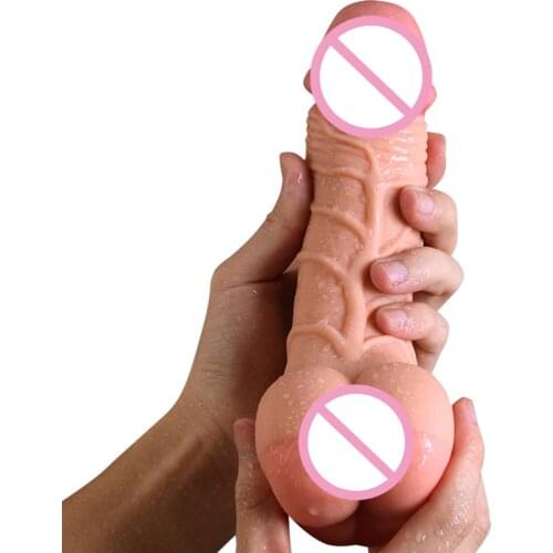 Realistic Penis Enlarger Sleeve with Fake Ass Vagina Men Masturbator Women Masturbator Real Dildo for Couples Gay Adult Sex Toys
