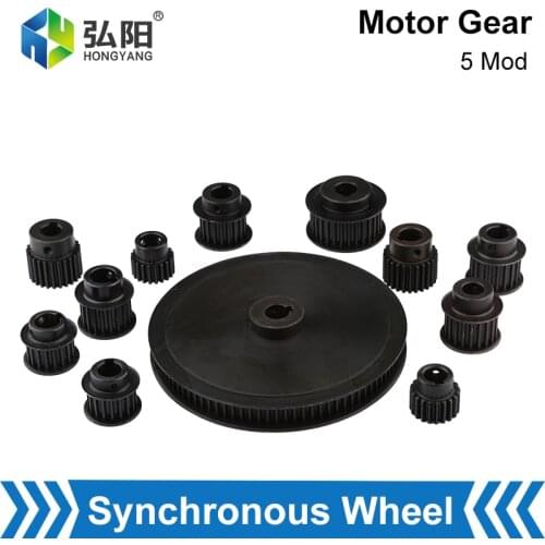 5M Belt Synchronous Wheel Synchronous Belt Reducing Motor Gear 18 20 90 Tooth Speed Regulating Wheel CNC Transmission Parts