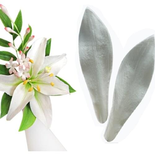 Lily Petals Silicone Mold Fondant Mould Cake Decorating Tool Chocolate Gumpaste Mold, Sugarcraft, Kitchen Accessories