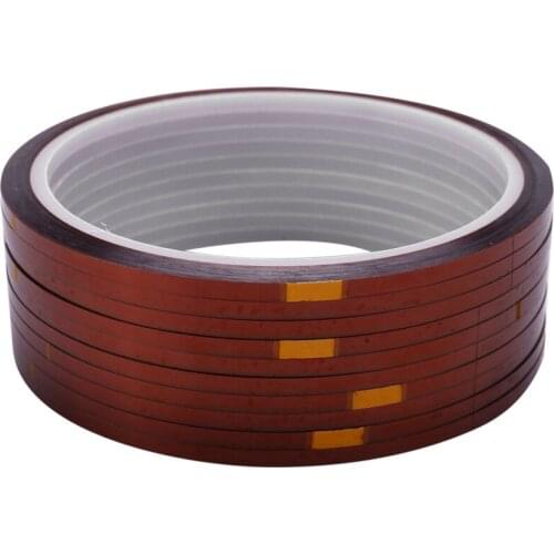 10 rolls 33mx3mm Heat Resistant Heat Temperature Adhesive Tape Sublimation Mug Tape,Brown color