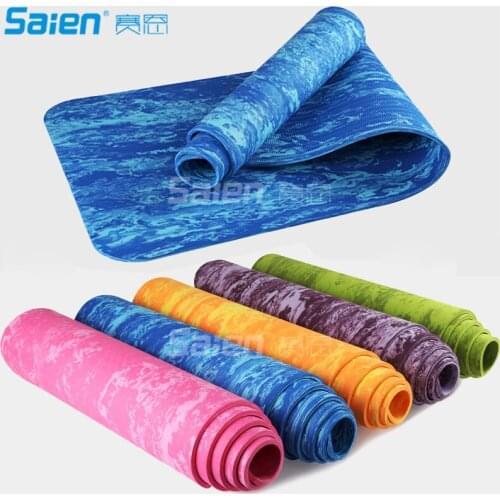 Outdoor Supplies Yoga Mat Tpe Beginner 8mm Thicken Widen Lengthen Slip Odorless Camo Fitness Mats Men And Women