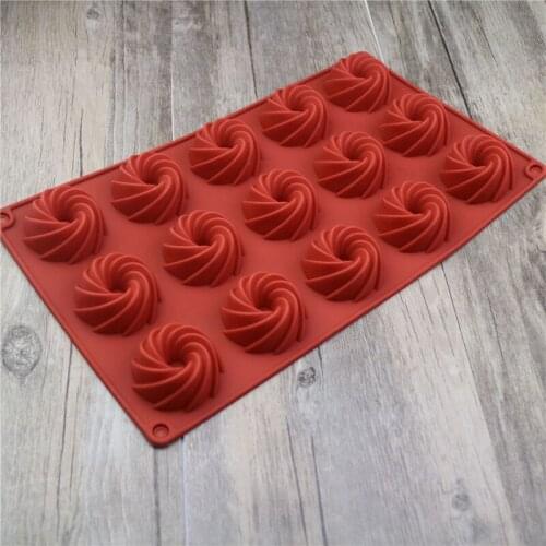 Swirl Shapes Silicone DIY Cupcake Cookies Mold Form For Baking Cookies Pudding Ice Cream Styling Tools Kitchen Bakeware Pan