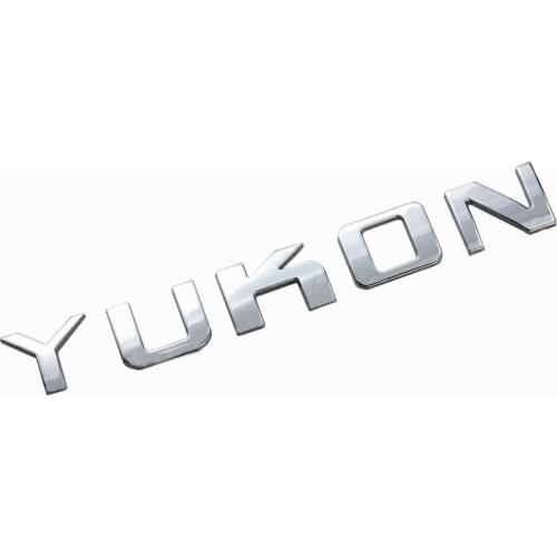 YUKON Nameplate Emblem Letter Badge 3D for Yukon Sierra Chrome Brand New