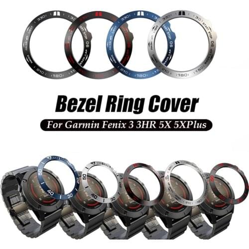 Metal Outer Edge Cover For Garmin Fenix 5X 5XPlus Bezel Rings Dial Scale Speed Protective Case For Fenix 3 3HR Watch Accessories