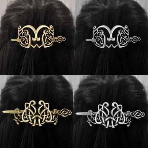 Women Hair Accessories Hair sticks Pins Vintage Celtics Knot Disk Clip Female Headdress
