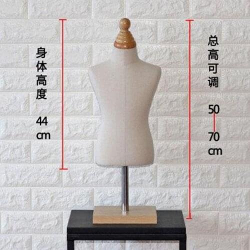 1/2 male body mannequin sewing for man clothes,busto dress form stand1:2 scale Jersey bust, size can pin Wood base 1pc C808