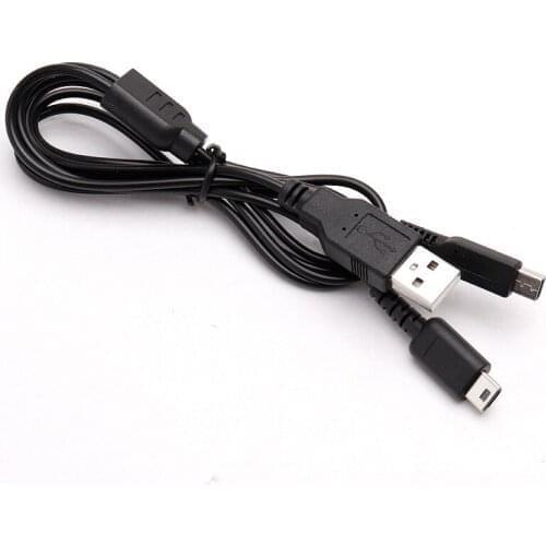10 PCS a lot 1.2m 2 in 1 USB Fast Charging Cable Power Data Cord for NDSi /NDSL
