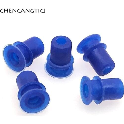 100 Pcs Automotive Plug Blue Cable Rubber Seal 1.8 MM Super Sealed Wire Silicone Seals for Denso Auto Connector