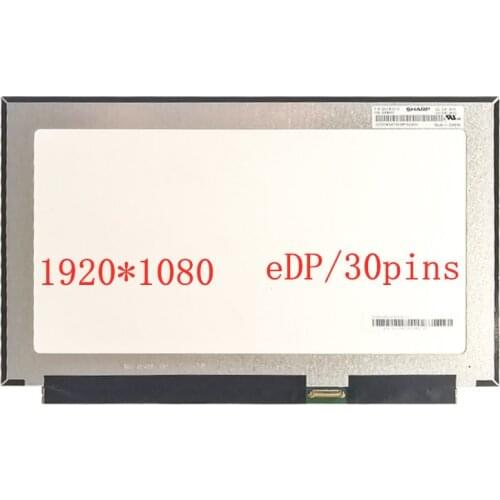 13.3“ Laptop LCD Screen IPS display LQ133M1JW15-E N133HCE-GP1 NV133FHM-N52 LP133WF4 SPB1 LTN133HL09 eDP 30 pin 1920X1080