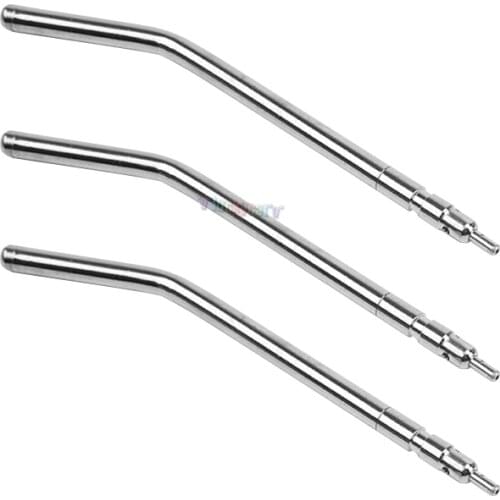 20pcs/package Nozzles Tips Tube Dental Triple 3 way Stainless Steel Syringe Air Water Spray for Teeth Whitening