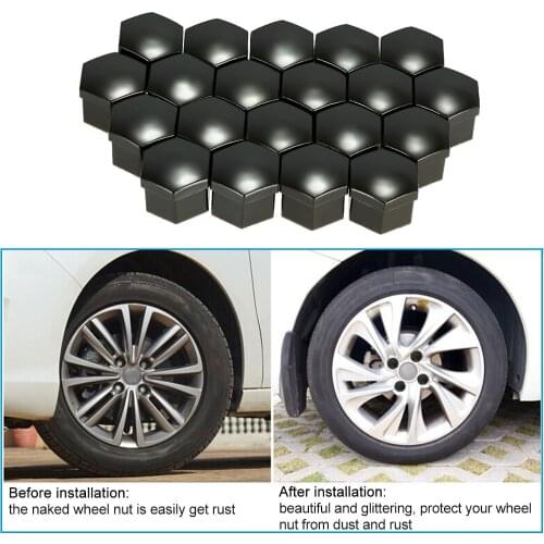 2016 car styling jdm Universal 17mm Car wheel nuts cover Chrome Plastic Nut Cover Bolt Cap 17 * 15mm