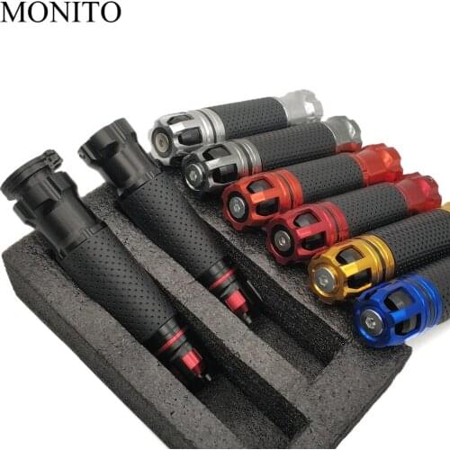 22MM Universal 7/8'' Motorcycle Handle bar Caps / Handlebar Grips Street & Racing Moto Racing Grips CNC Aluminum free shipping