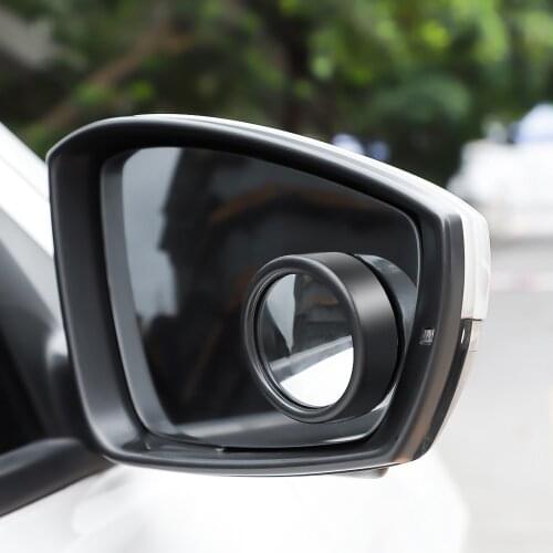 1Pcs/2pcs 360-degree Wide Angle Adjustable Rotation Round car goods Car Rearview Auxiliary Blind Spot Mirror Car Accessories