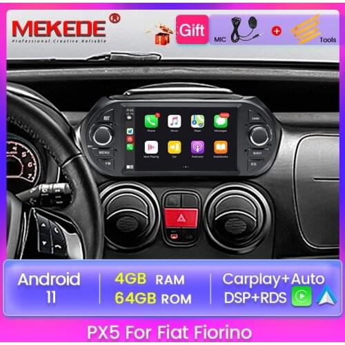 PX5 DSP RDS Android 11 4+64GB Car DVD Multimedia Player for FIAT Fiorino Qubo Citroen Nemo Peugeot Bipper GPS Navigation WIFI BT
