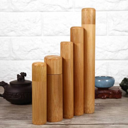 Bamboo Tea Jar Storage Holder