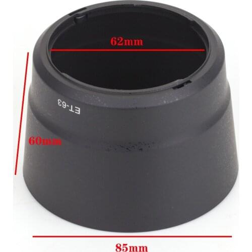 Pixco ET-63 Bayonet Mount Lens Hood For Canon EF-S 55-250mm f/4-5.6 IS STM Lens