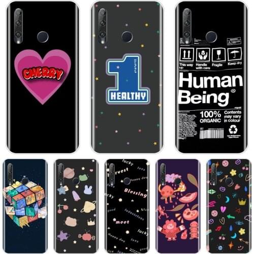 Back Cover For Huawei Honor 8S 8A Pro V20 Black Heart Star Silicone Soft Phone Case For Huawei Honor 20 Lite Pro 10i 20i Case
