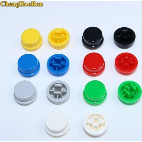 ChengHaoRan 10pcs/lot Round Switch Cap A24 Can Be Used with 12*12*7.3 Switch Button Cap (7 Colors)