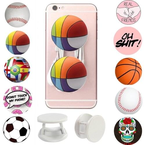 Football Popped Phone Holder Marble Swappable Grip Finger Ring for Phones Попсокеты Stretch Popular Pocket Socket Stand попсокет